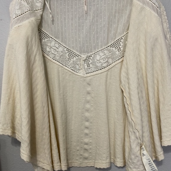 FREE PEOPLE BUTTON DOWN BLOUSE - Picture 4 of 14